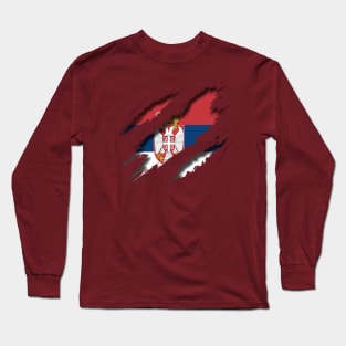 Serbia Shredding Long Sleeve T-Shirt